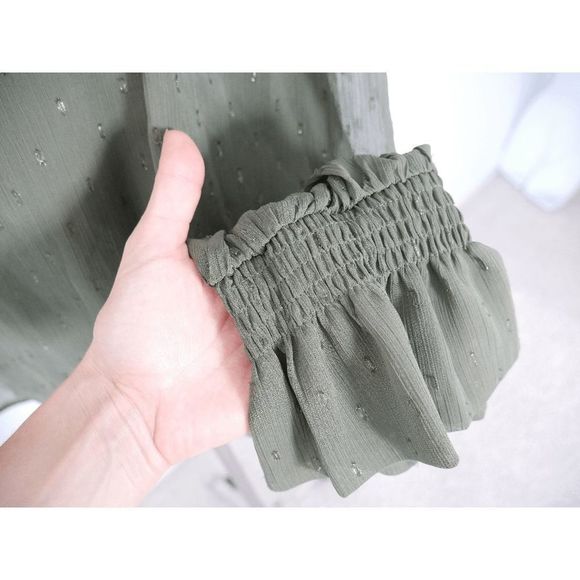 INC INTERNATIONAL CONCEPTS Women's Clip-Dot Tie-Neck Blouse XXL - Picture 8 of 11